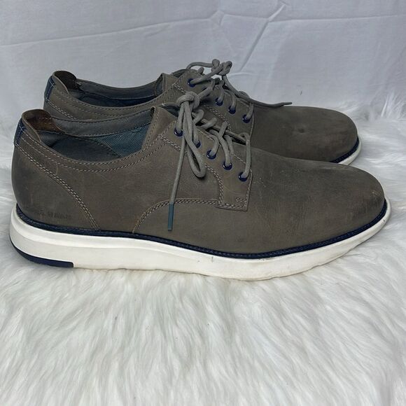 Cole Haan Grand 360 Dark Grey Lace Up Oxford C34545 Sz 11.5 - Picture 4 of 7